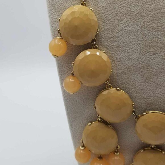 J Crew Long Beige Bib Necklace - Picture 4 of 12